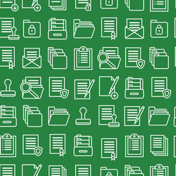 folders thin line seamless pattern background vector image