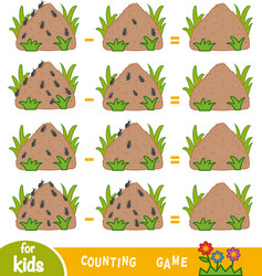 counting game for children count number vector image