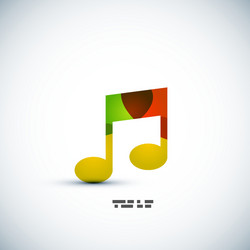 music note colorful concept vector