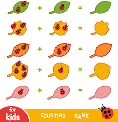counting game for children count number vector image