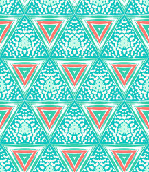 geometric pattern with triangles and random dots vector