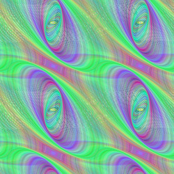 green colorful elliptical fractal pattern vector image