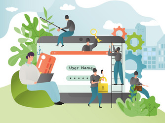 hacker attack hacking vector image