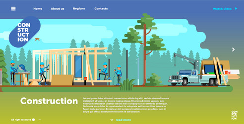 mobile and desktop website template interface vector image