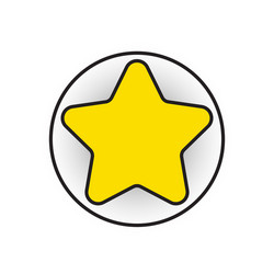 yellow star vector