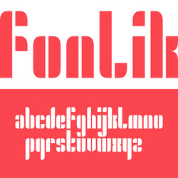 condensed original bold display font design vector image