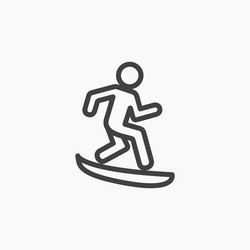 Surfer icon set Royalty Free Vector Image - VectorStock