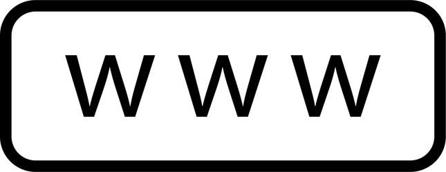 www search bar icon internet web button vector image