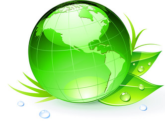 Green planet earth Royalty Free Vector Image - VectorStock