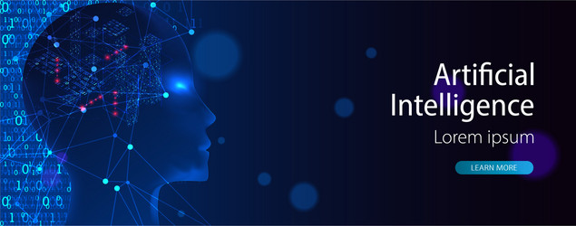 artificial intelligence ai and big data concept vector image