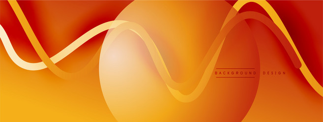 Abstract gradient background with wave line vector