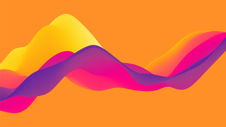 Abstract wavy background with modern gradient vector