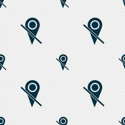 map pointer icon sign seamless abstract background vector image