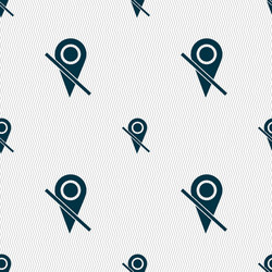 Map pointer icon sign seamless abstract background vector