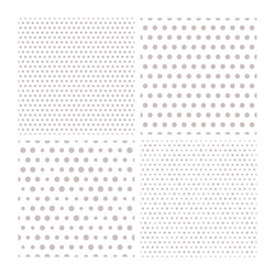 Set of four seamless patterns with small vector