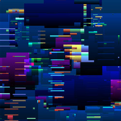 abstract glitch background with colorful pixel vector image
