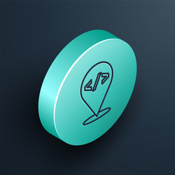 isometric line web design and front end vector image