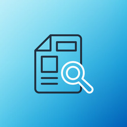 line document with graph chart icon isolated vector image