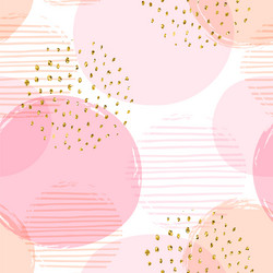 abstract geometric seamless pattern with circles vector image