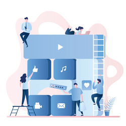 application store or app developmentgroup vector image