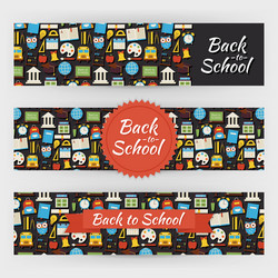 Back to school knowledge and education template vector