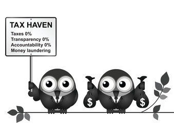 tax haven sign vector