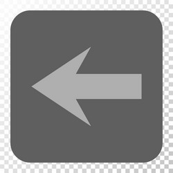 arrow left rounded square button vector image