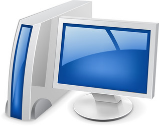 Modern Computer Display vector image