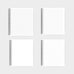 notebook mockup with place for your image text vector image