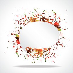 bright speech cloud and blobs vector image