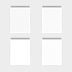 notebook mockup with place for your image text vector image