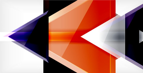 3d triangular minimal abstract background vector image