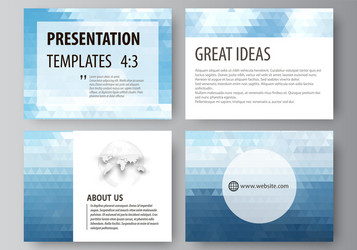 Modern Presentation Templates - Abstract & Geometr vector image