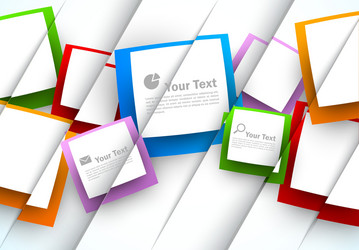 abstract background with squares vector image