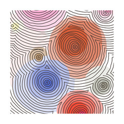 abstract pattern curved lines grunge boho vector image