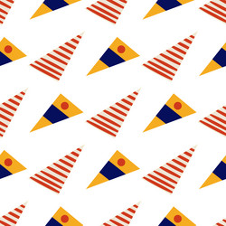 abstract pattern of triangles on a white vector image