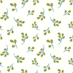 leaf pattern background seamless repeat vector image