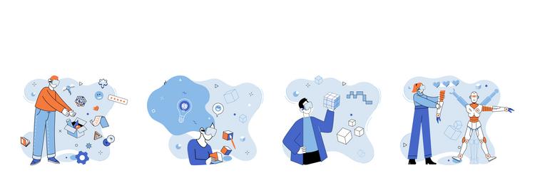 web 3 decentralization is key principle web3 vector image