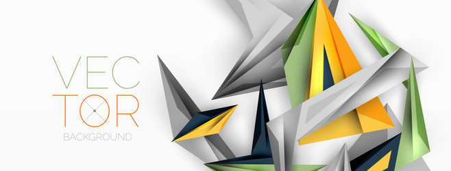 minimal geometric abstract background low poly vector image