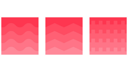 set of wave abstract background curve layout vector image