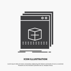 software app application file program icon glyph vector image