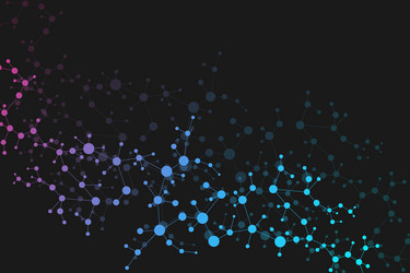 structure molecule and communication dna atom vector image