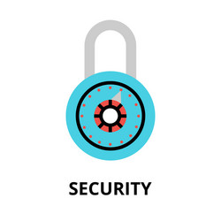 security icon for graphic and web design vector