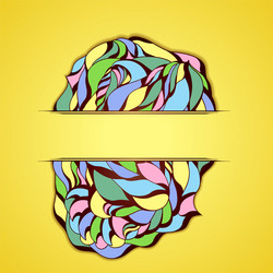 abstract colorful frame vector image
