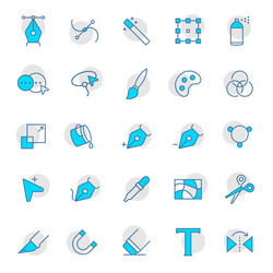 Art and graphic designer cursors icon set Vector Image