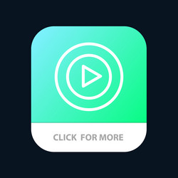studio play video mp4 mobile app button android vector image