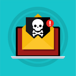 concept of virus piracy hacking and security vector image