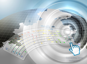 Digital Connection Background vector image