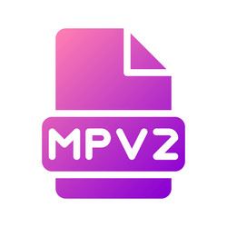mpv2 sleek design with gradient fill for video vector image