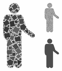 Relax standing pose icon Royalty Free Vector Image